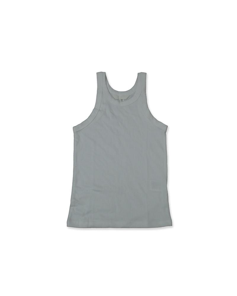 H&M SLIM-FIT RIBBED WHITE TANK TOP